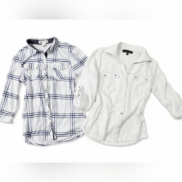 Other - Set of 2 Button-Down Blouses - Love University & Love Potion - Size S